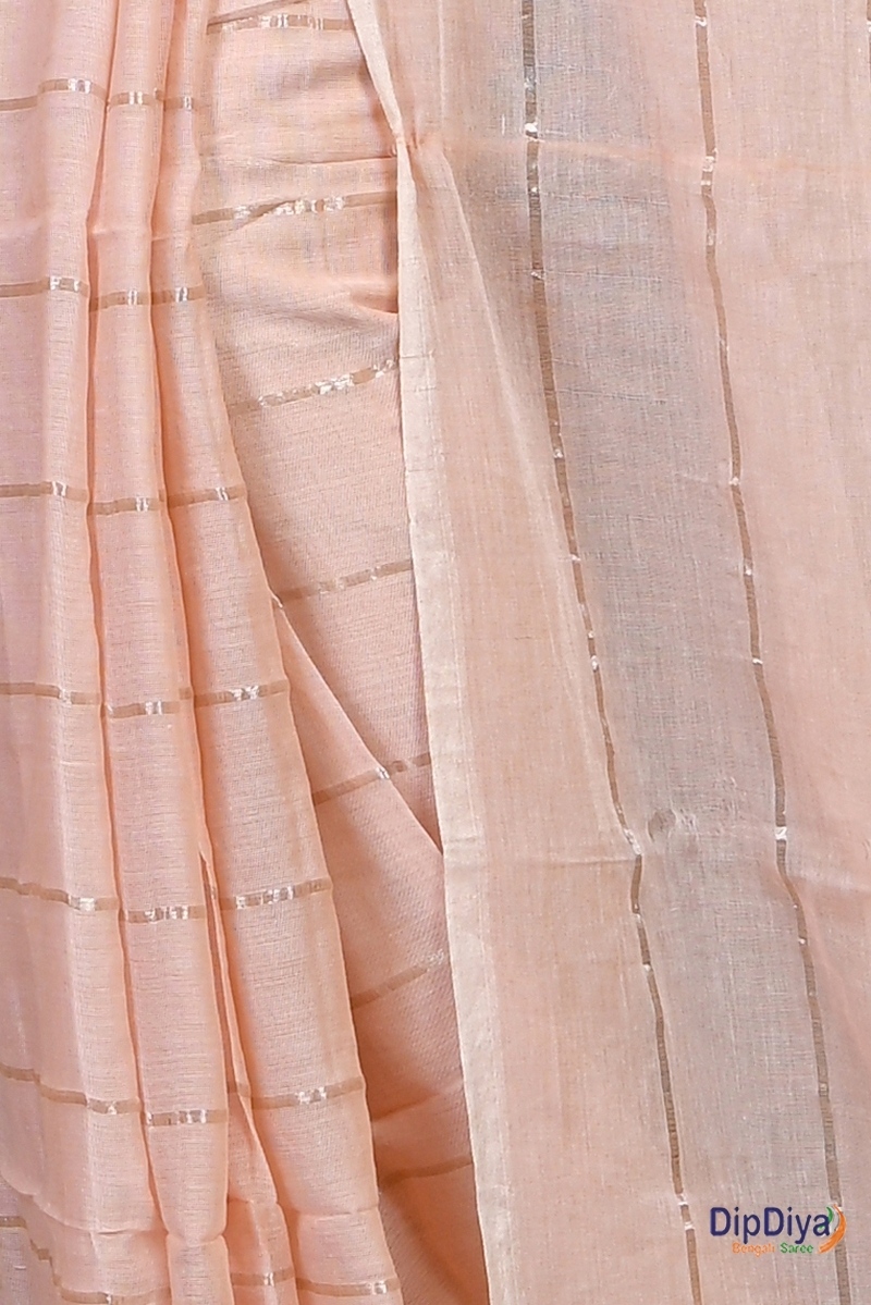 Cream Mal Cotton Pari Hand Loom Saree (315)